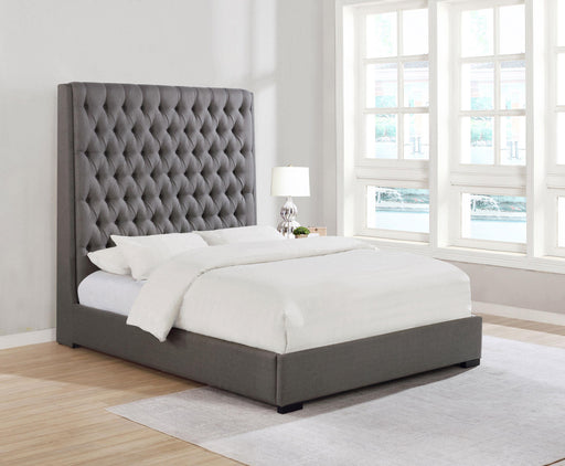 Camille Tall Tufted California King Bed Grey image