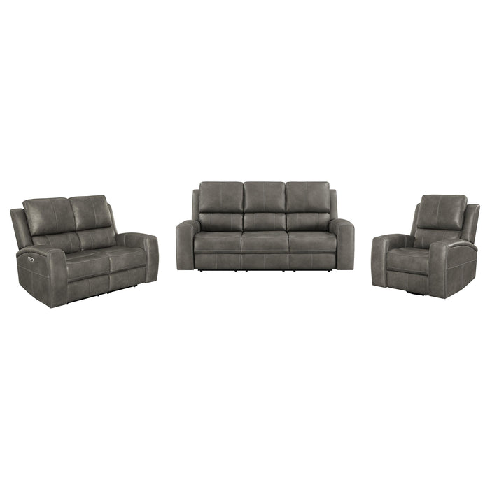 Brickston Triple Power Reclining Sofa Set