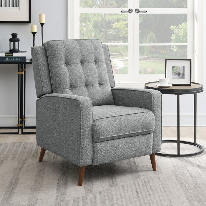 Davidson Upholstered Tufted Push Back Recliner