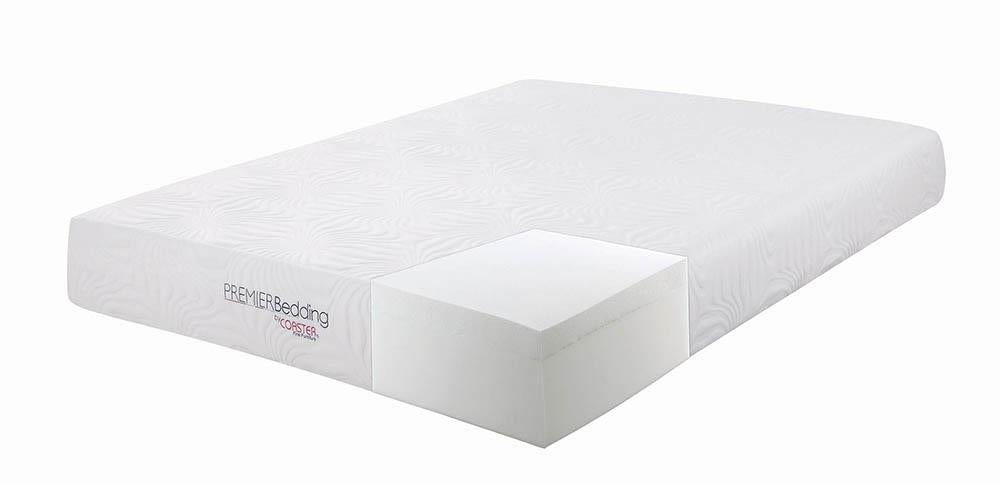 Key Eastern King Memory Foam Mattress White