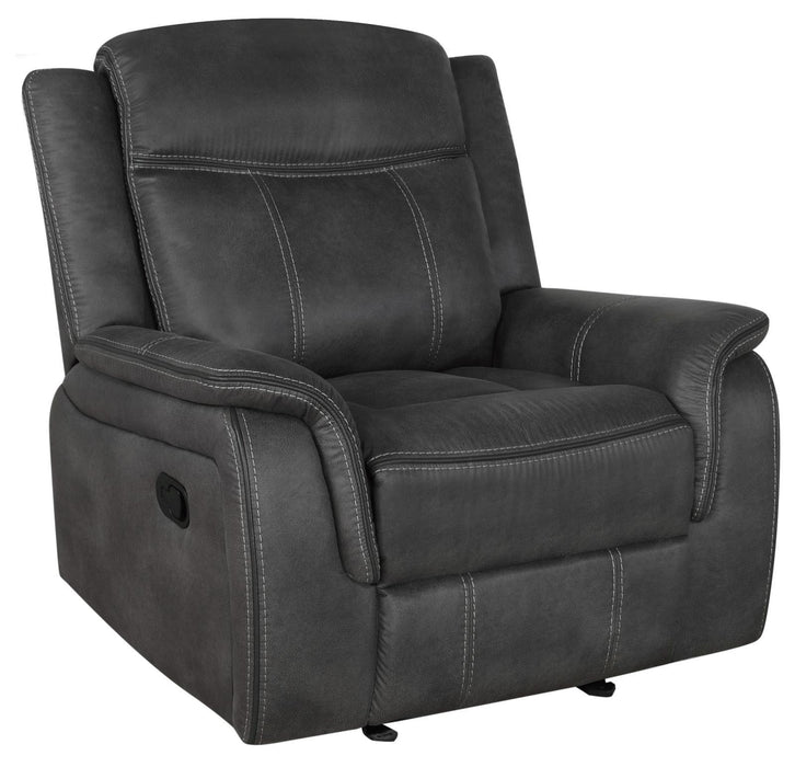 Lawrence Upholstered Tufted Back Glider Recliner