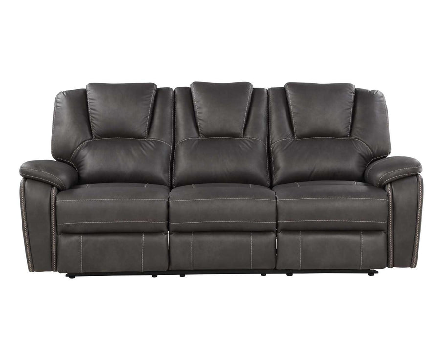 Steve Silver Katrine Manual Reclining Sofa in Charcoal