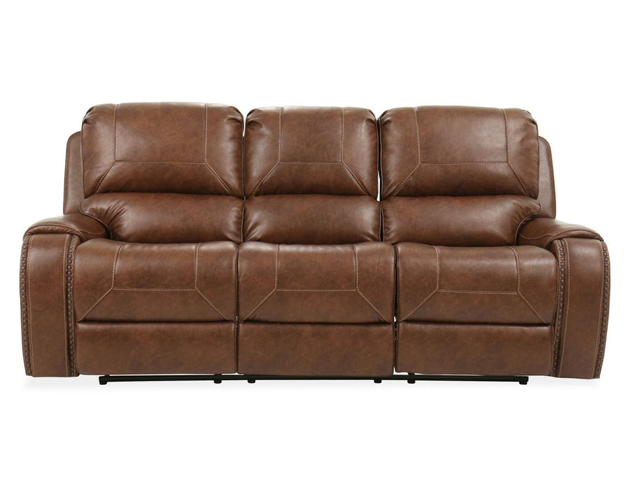 Steve Silver Keily Manual Reclining Sofa w/ Dropdown Table in Brown