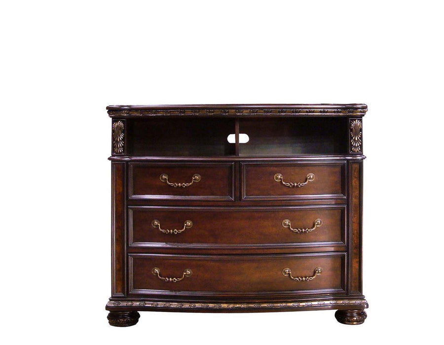 Steve Silver Monte Carlo 4 Drawer Media Chest in Cocoa image