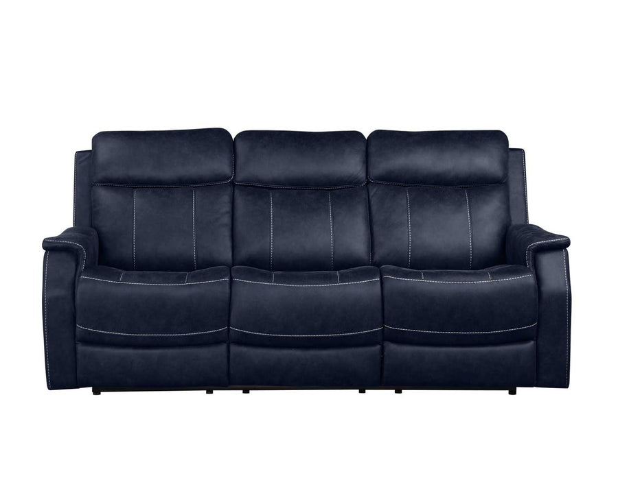 Steve Silver Valencia Dual Power Reclining Sofa in Ocean Blue