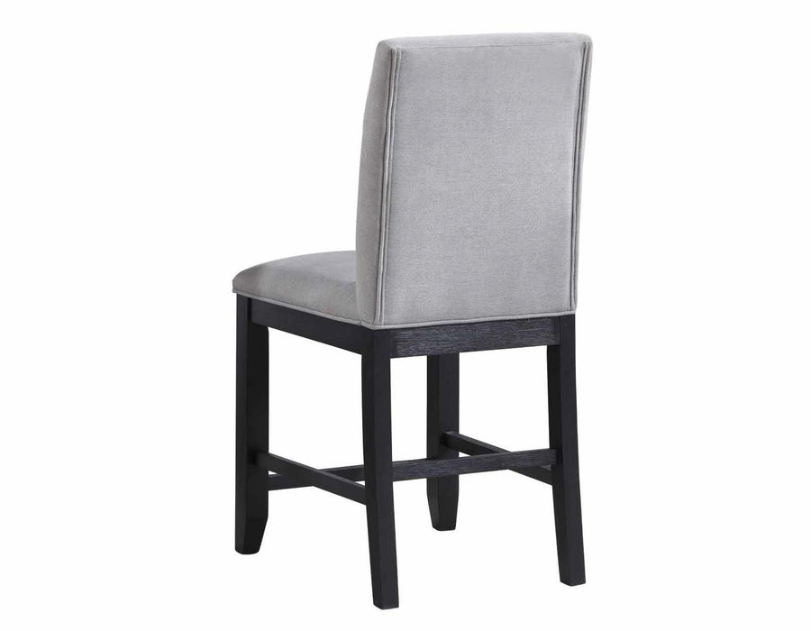 Steve Silver Yves Counter Chair in Rubbed Charcoal (Set of 2)