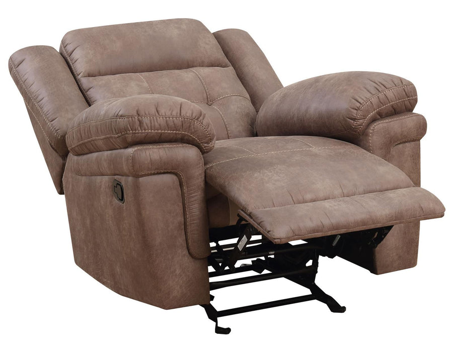 Steve Silver Anastasia Manual Glider Recliner in Cocoa