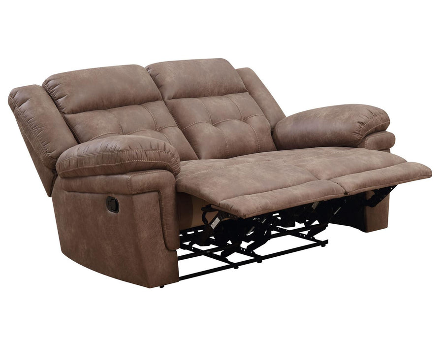 Steve Silver Anastasia Manual Reclining Loveseat in Cocoa