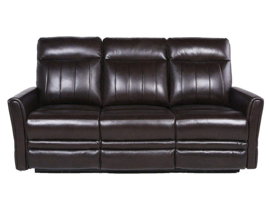 Steve Silver Coachella Leather Dual Power Reclining Sofa in Brown