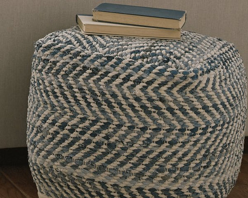 Chevron Pouf image