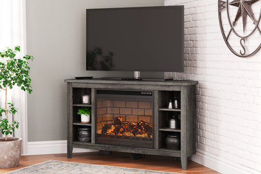 Arlenbry Corner TV Stand with Electric Fireplace image